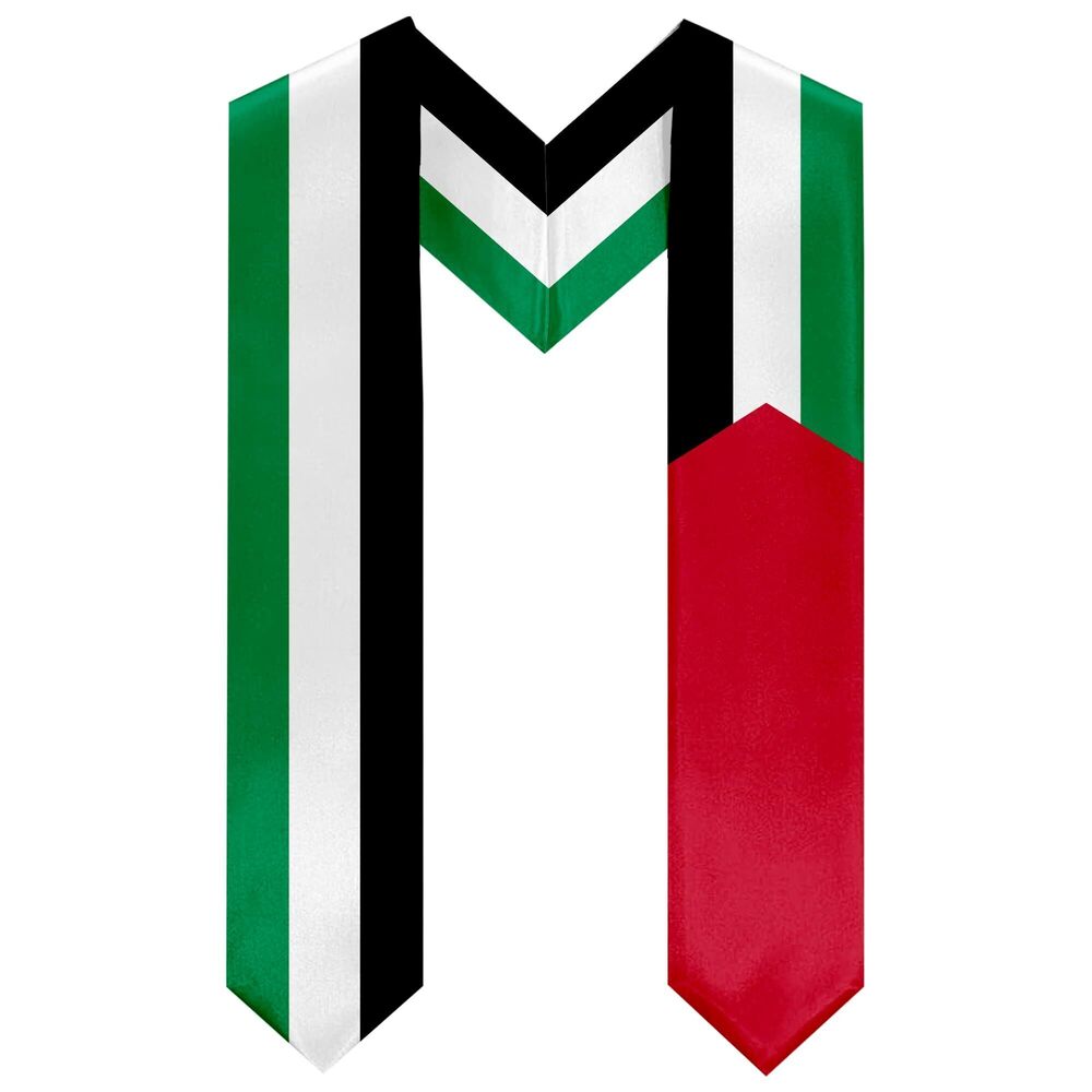 7640 Palestine GradSeason Scarf Unisex Adult Palestine Graduation Stole